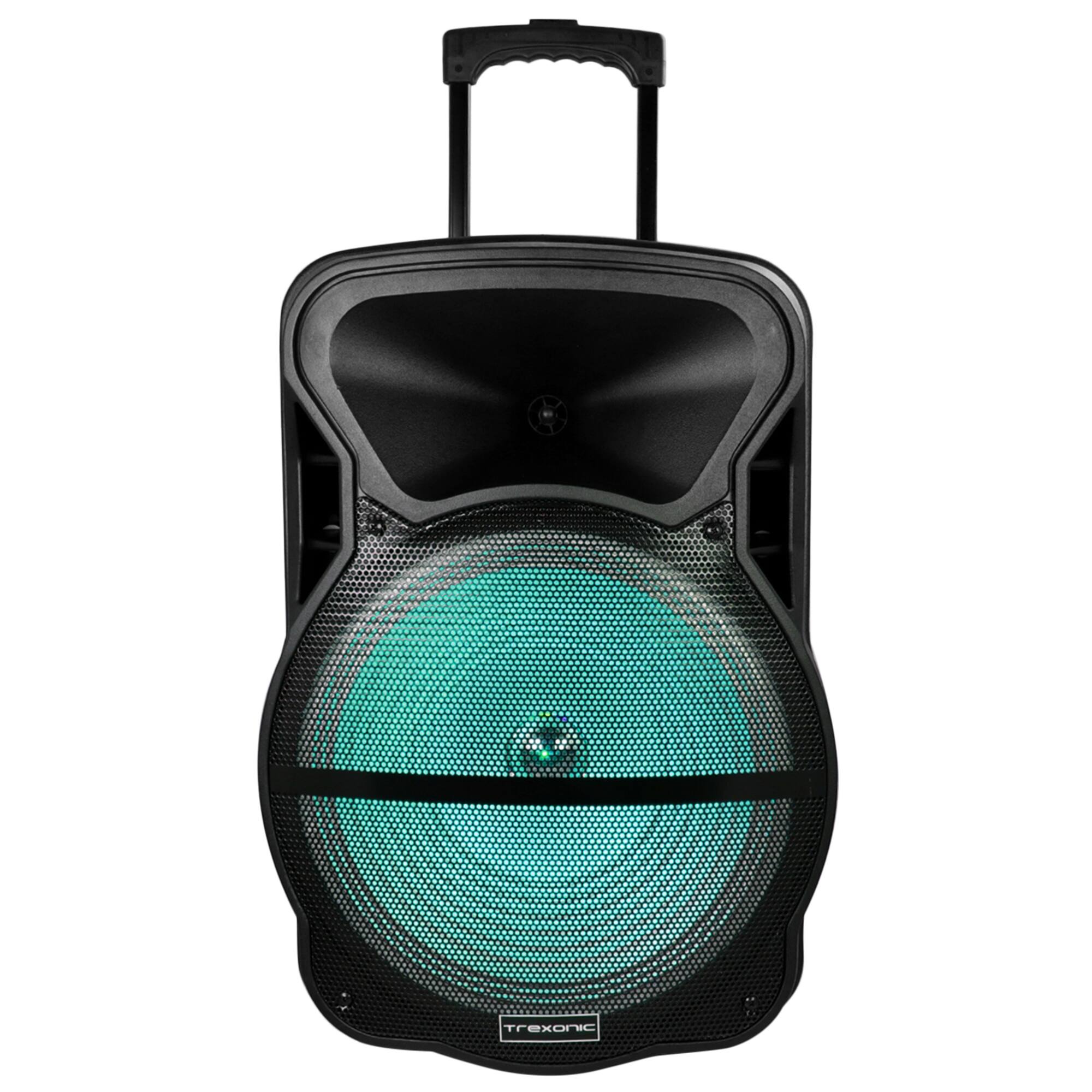 Trexonic Combination 15" Bluetooth Portable Speaker and Tripod Stand With Reactive Lights